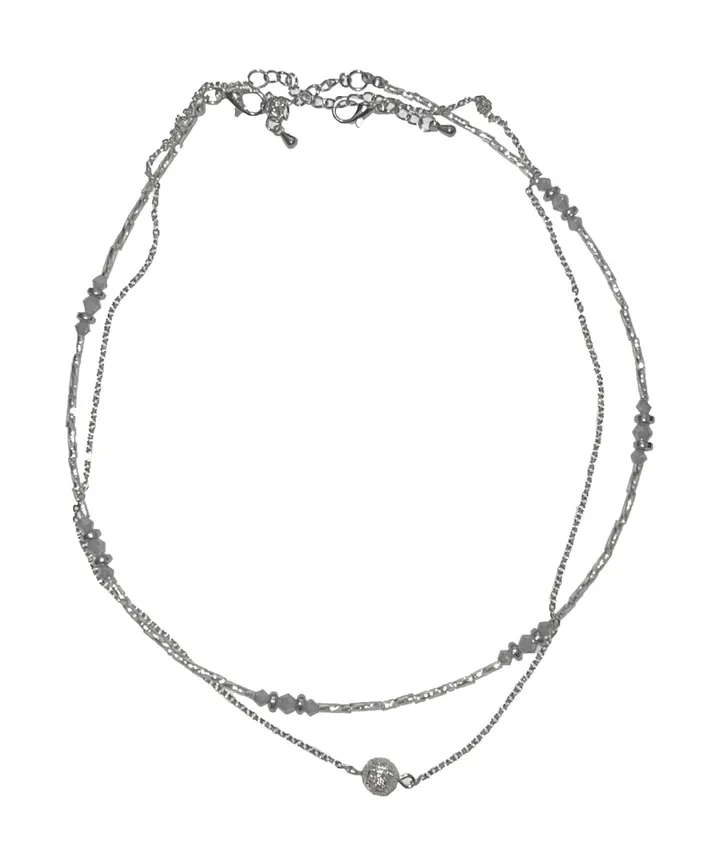 [2 set🖤] Antique Ball Layered Beads Necklace / 앤틱 볼 레이어드 비즈 목걸이 상세 이미지 7