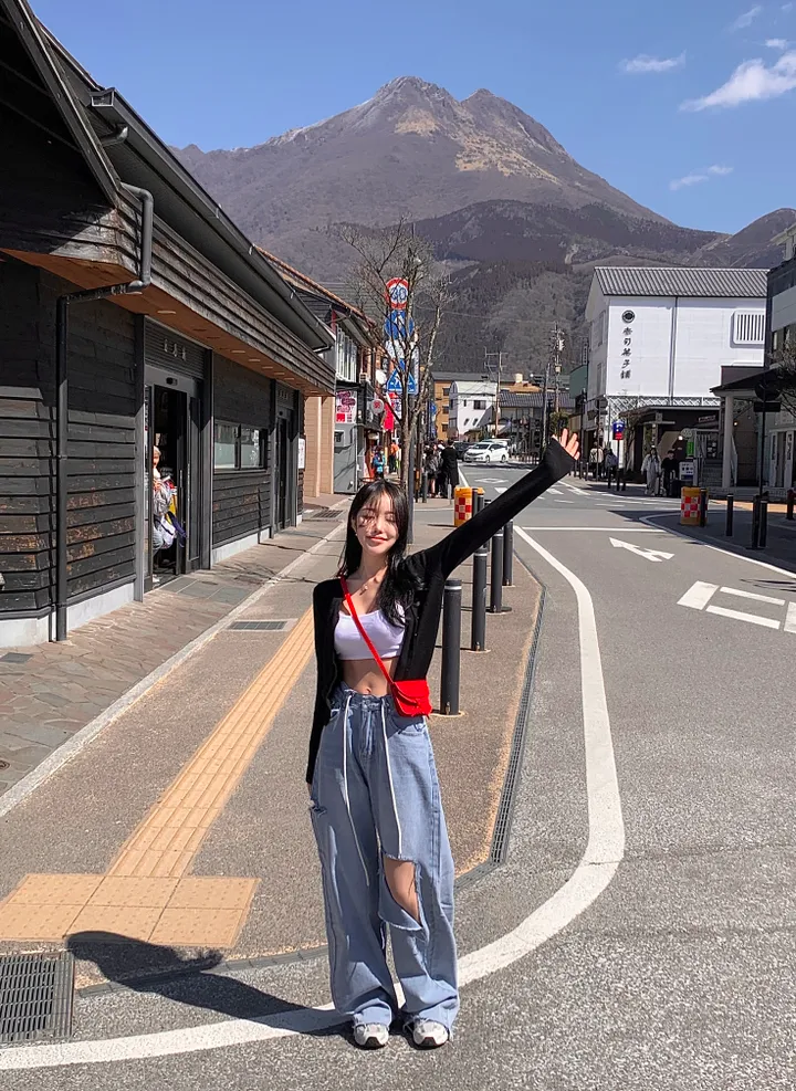 [*말라보여요/스트링조절] 스트링 끈조절 컷팅 와이드 데님 연청 찢청 봄팬츠 청바지-3size 상세 이미지 2