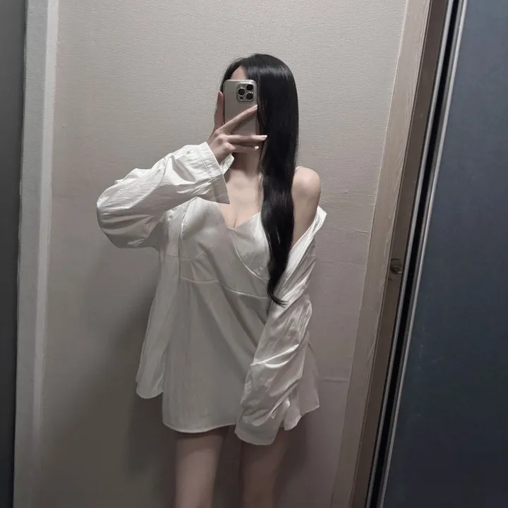 SET💖 뷔스티에 원피스 오버핏 셔츠 투피스 세트 상세 이미지 11