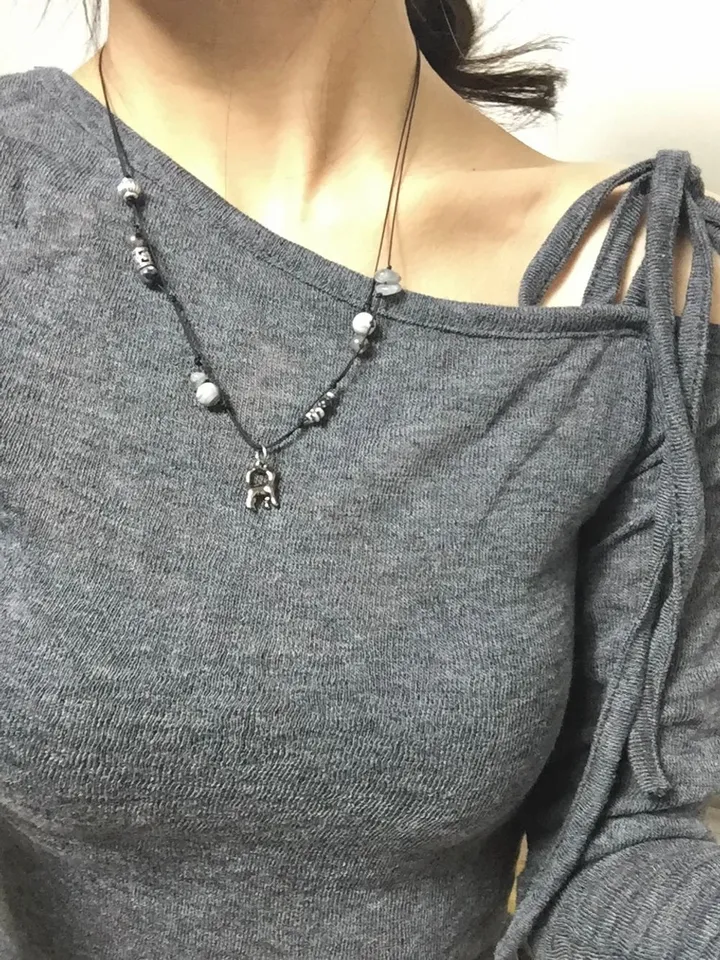 [자체제작] [주문폭주] ❥❥ Dark matter  Necklace (Cat Ver.) 고양이 원석 목걸이 상세 이미지 20