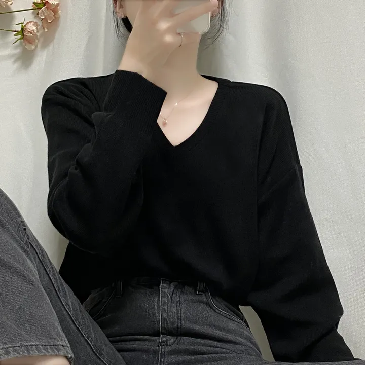 [1000장돌파💛/니트맛집/] V넥 베이직 기본 니트 10color 상세 이미지 65