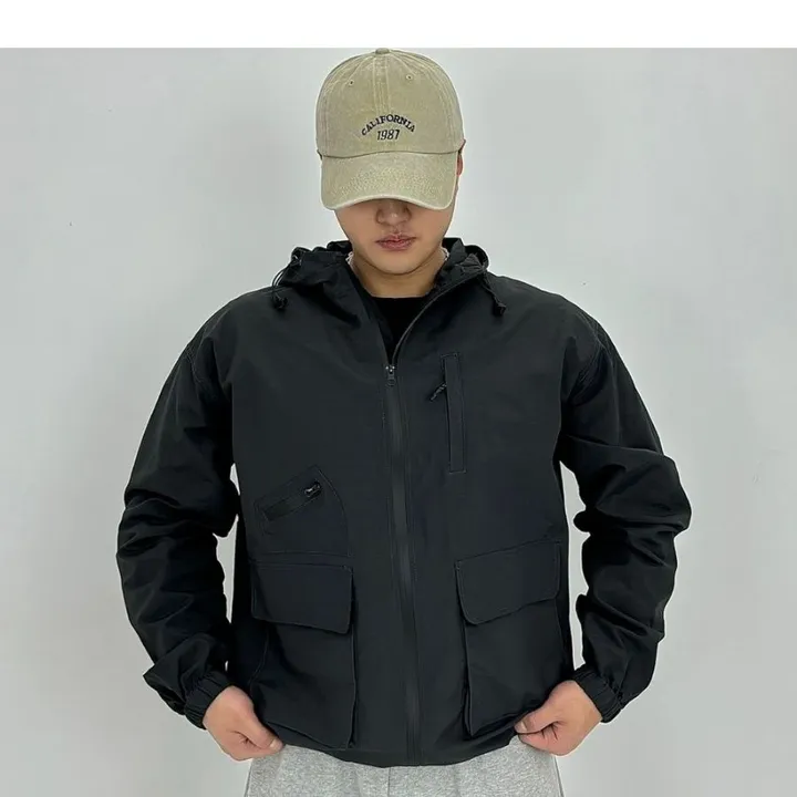 [남여공용/봄,가을/오버핏]  4포켓 후드 바람막이 상세 이미지 29