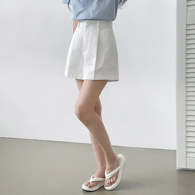 [Made/탄탄한퀄리티!] 메이비 코튼 핀턱반바지 숏팬츠 4color 상세 이미지 16