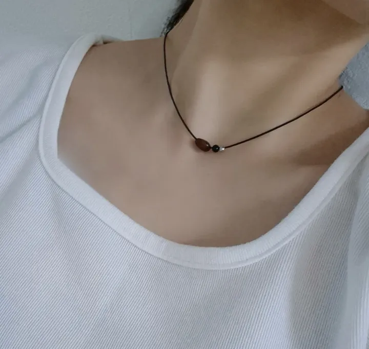 호안석 심플 목걸이 상세 이미지 10