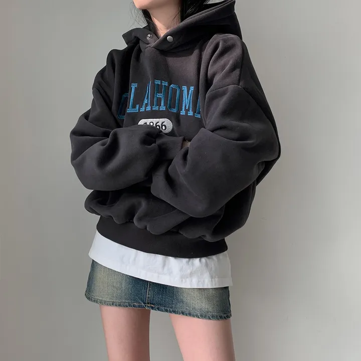 [대박핏보장✨/98%만족/진그레이 당일출고!] 자체제작 #크치Made 꿈에 나온 핏, 오클라호마 1866  양기모 맨투맨 긴팔 후드티 ; 5컬러 상세 이미지 89