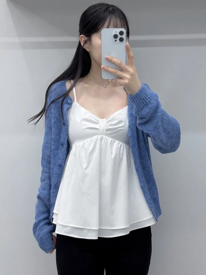 [여리핏/주문폭주] 뽀용 파스텔 라운드 알파카 니트 가디건/ 알파카가디건 여리가디건 봄가디건 간절기가디건 핑크가디건 청순여리 봄옷 레이어드 루즈핏가디건 얇은가디건 핑크가디건 상세 이미지 25
