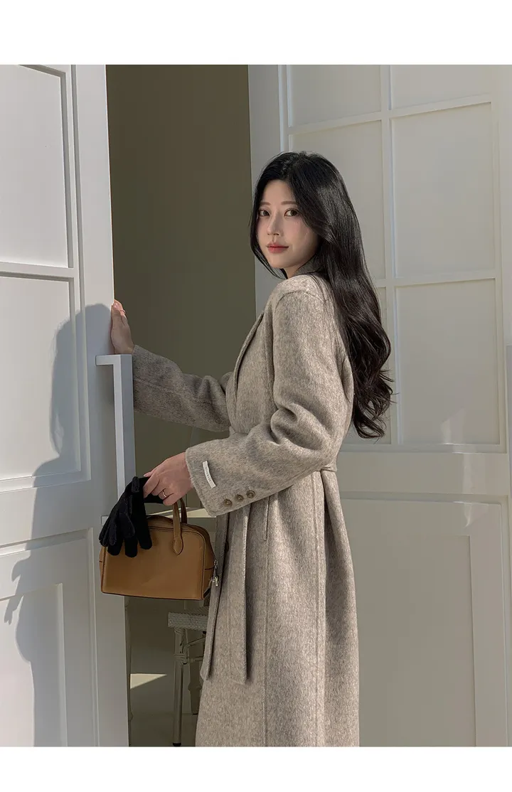 [자체제작/1만장돌파!/S-L] 브랜던 프리미엄 더블 울 핸드메이드 롱 코트 상세 이미지 51