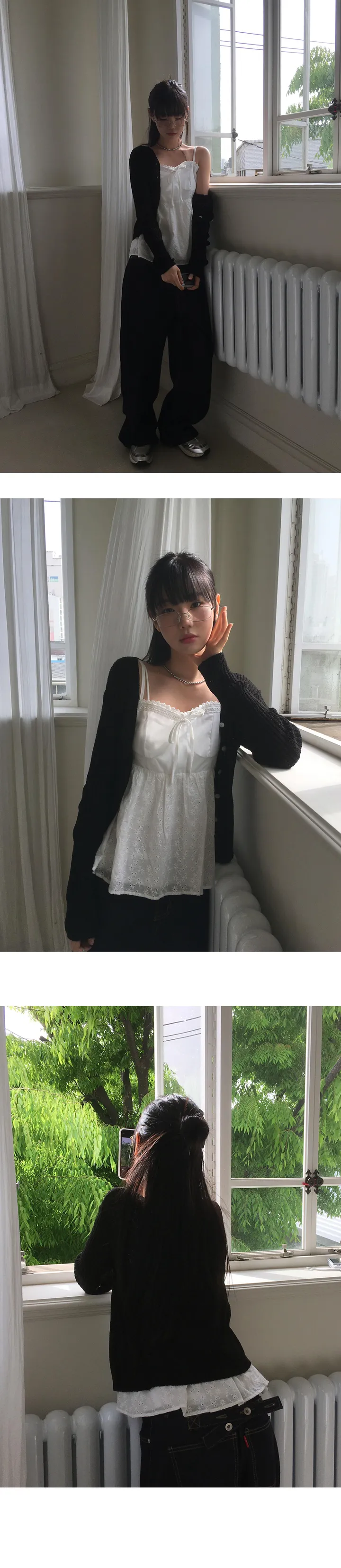 [모델추천/핏보장/데일리🌸] 파우더 여름 부클 데일리 골지 가디건 - 5color 상세 이미지 16
