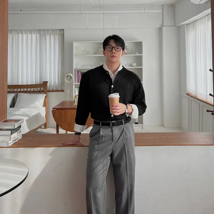 소가죽 원형 손목시계 사각 소가죽 데일리 심플 가죽시계 메탈 레더 남친룩 하객룩 봄 가을 상세 이미지 22