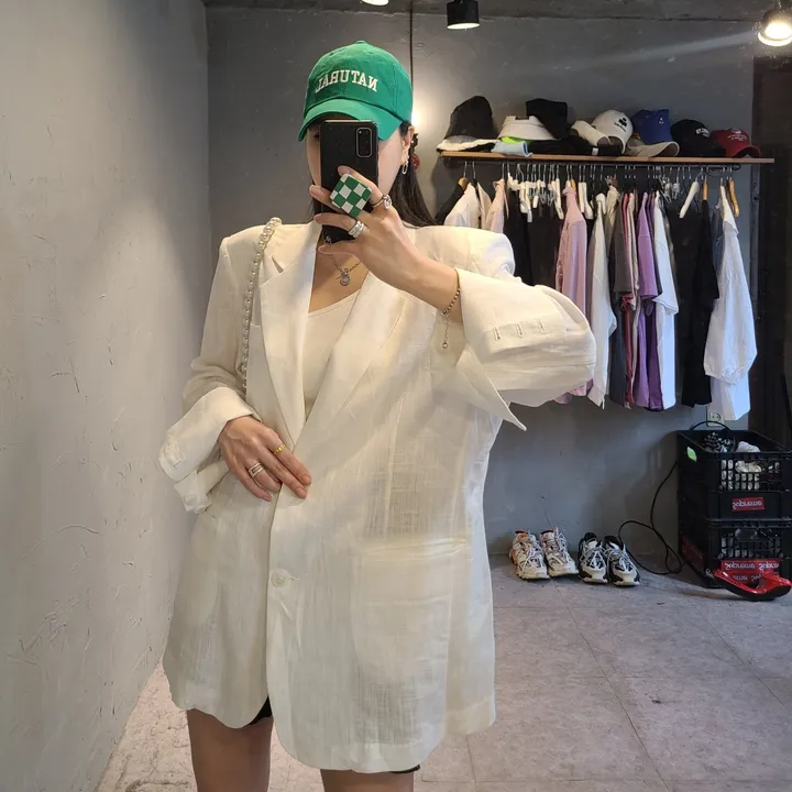 오버핏 대디 린넨자켓 상세 이미지 16