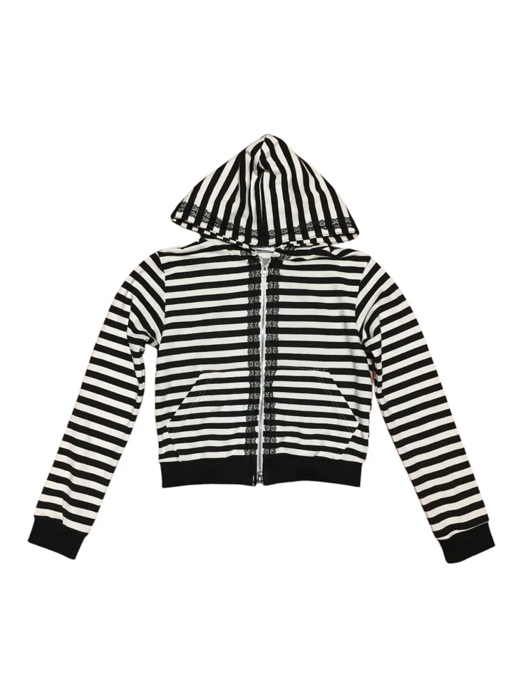 striped lace hooded zip-up [3color] 상세 이미지 26