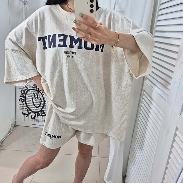 [4COLOR/~3XL] 오버핏 모먼트 트레이닝세트 상세 이미지 4