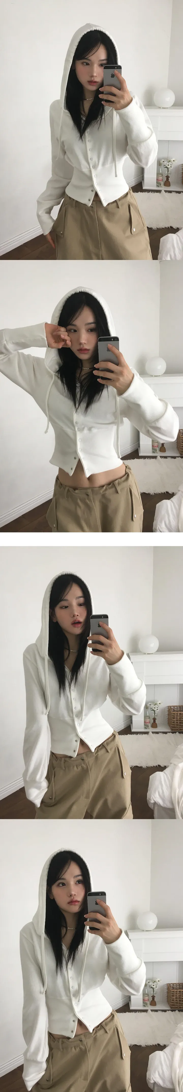 [MADE] 문의폭주💌  잘록핏 스냅 후드 가디건- 2color 상세 이미지 17