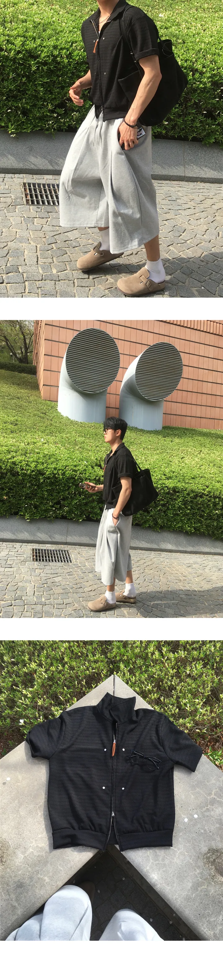 [SUMMER VER.] 보테가 가디건 하프 자켓 남자 여름 코디 상세 이미지 11
