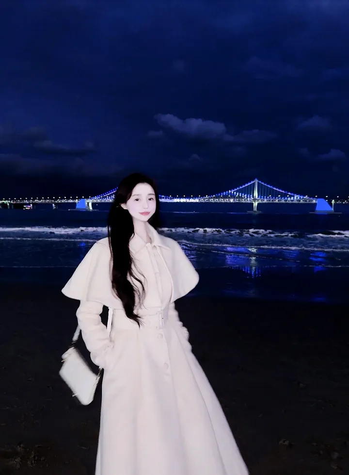 [빠른배송💗/기획특가💗] 벨 블랑쉬 케이프 스노우 아이보리 벨트 플레어 롱 코트 (high quality - 아이,핑크 고퀄리티 겨울 한겨울 방한 연말룩 페이크퍼 에코퍼) 상세 이미지 40
