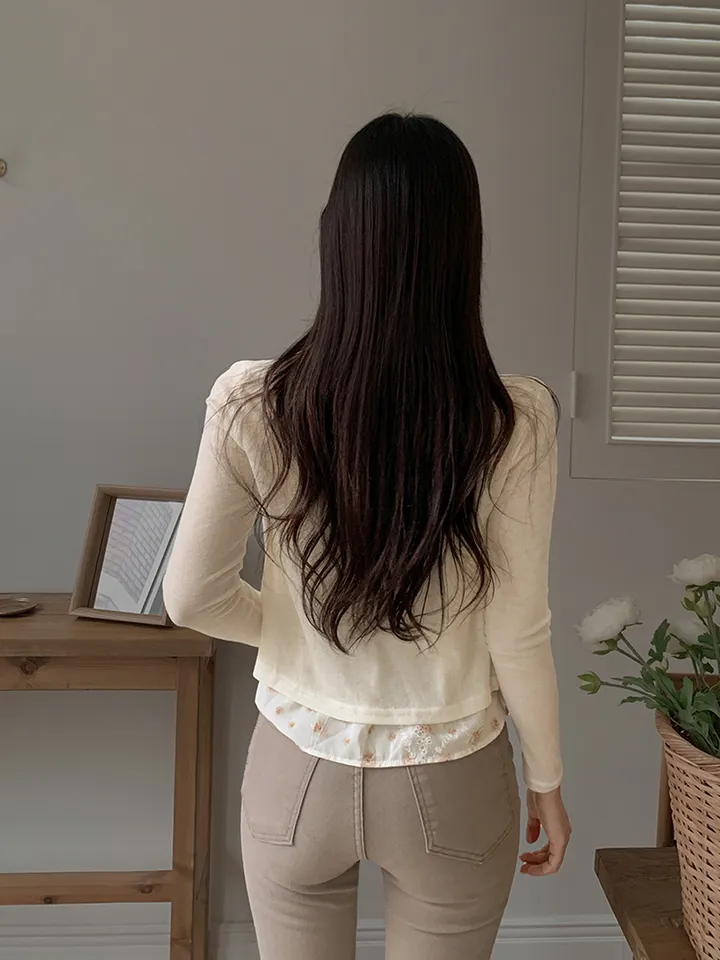 [나시+가디건세트] best 💘 히핑 cardigan + 플라워프릴나시 blouse set 상세 이미지 29