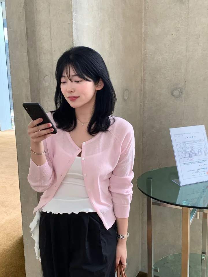 [시원한소재]글리머 썸머가디건 상세 이미지 12
