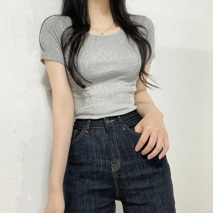 [🔥단독13컬러/7만장돌파🔥묶음할인]유넥 팔라인 이뻐보이는 VER2. 쫀쫀 면 반팔티셔츠 상세 이미지 22