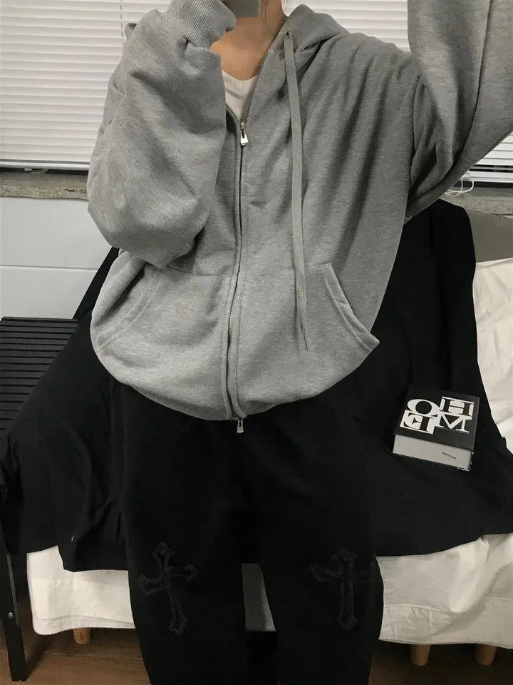(1+1/교복템)당일출고🚛Avocado basic over two way zip- up - 7color 상세 이미지 23