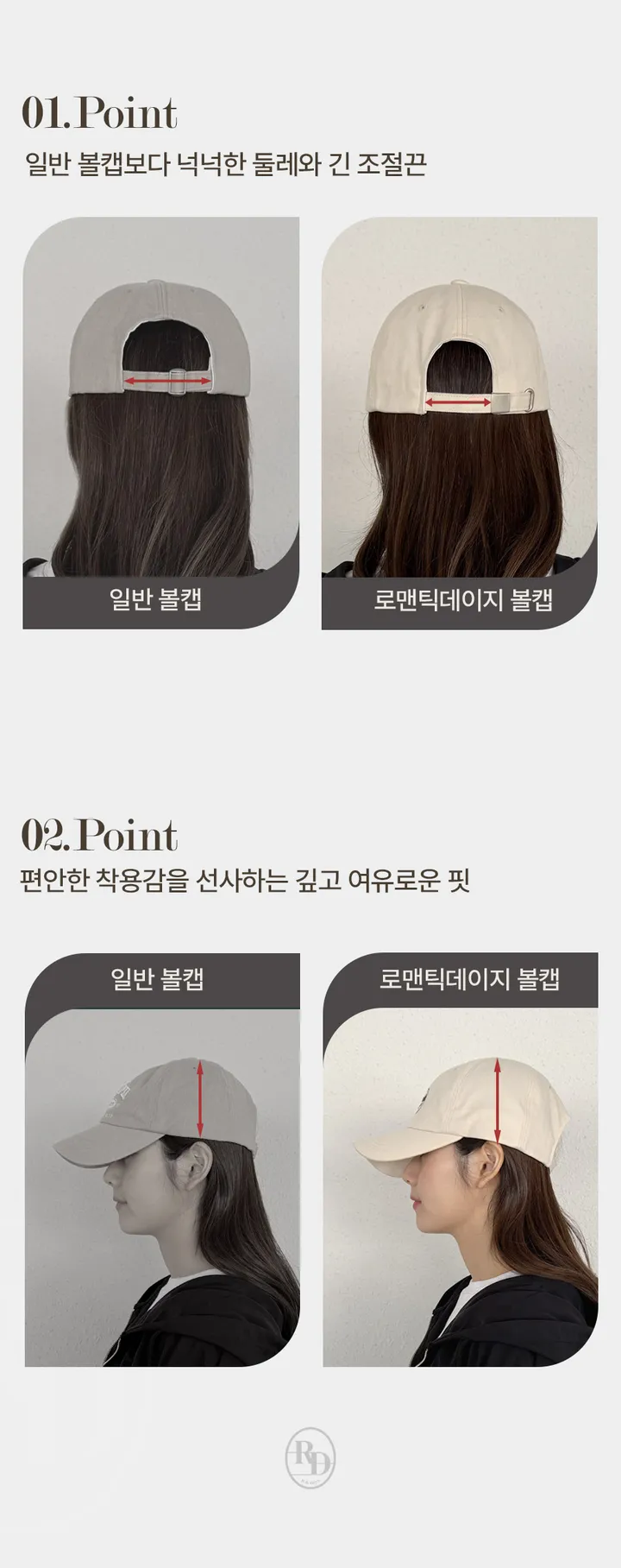 [자체제작]로맨틱데이즈 볼캡 상세 이미지 8