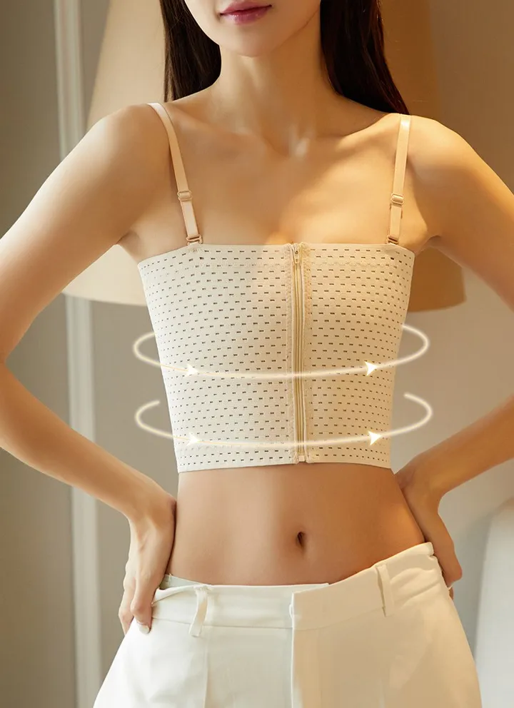 *당일발송*앞지퍼 가슴압박브라/압박밴드/가슴작아보이는브라/미니마이저/하이서포트/압박붕대/한복속옷/가슴수술후브라/보정브라/앞지퍼스포츠브라/처진가슴/처짐방지 상세 이미지 3