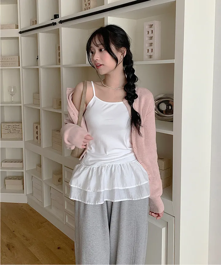 [데일리강추💗] 블러 라운드넥 가디건 봄 가을 / 출근룩 긴팔니트 봄가디건 가을가디건 하객룩 데일리룩 클래식블랑 상세 이미지 41