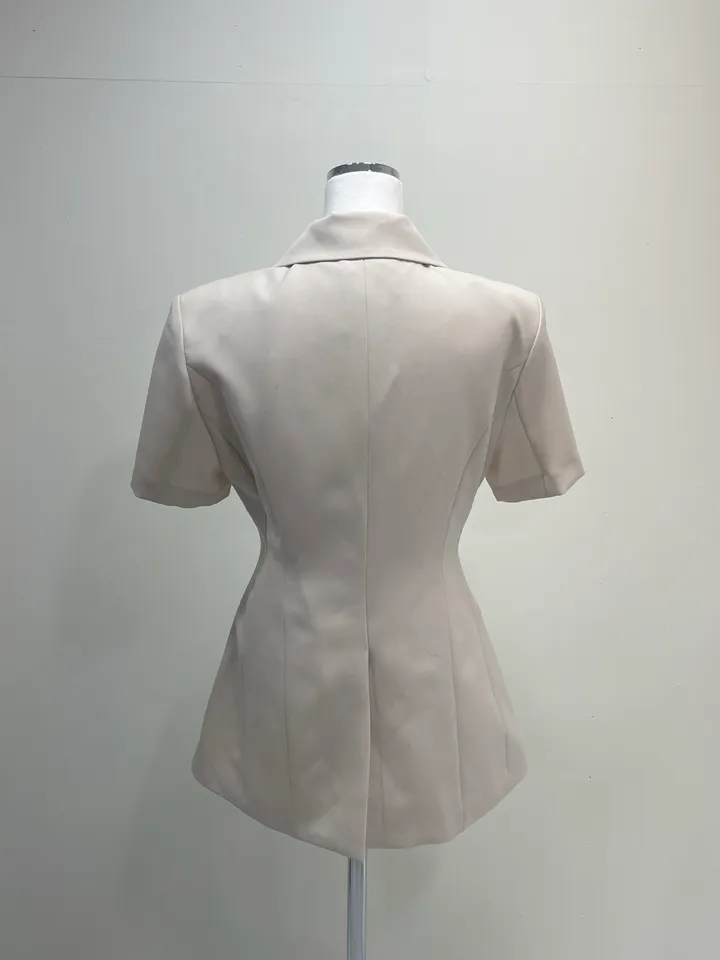 [무조건‼️/여름하객룩/체형보정] 반팔 랩 라인 자켓 3color 상세 이미지 34