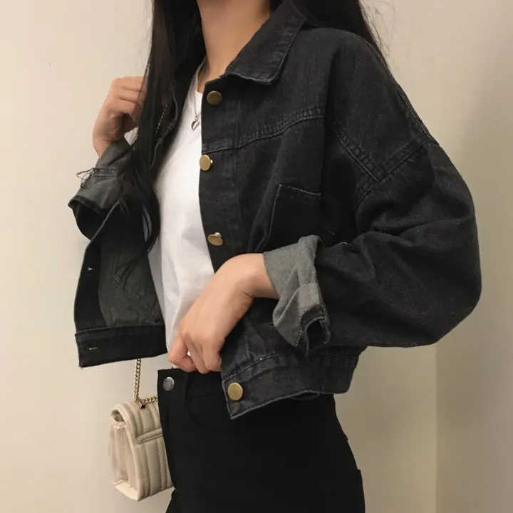 [ 봄/가을필수템 ] 뒤태 여신 루즈핏 숏 청자켓 상세 이미지 22
