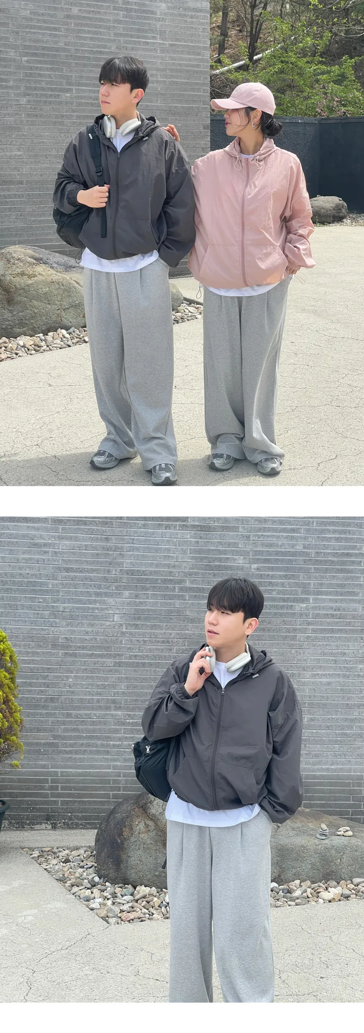 3일 특가⚡기획 후드 봄 여름 얇은 바람막이 집업 자켓 남녀공용 오버핏 고프코어 윈드브레이커 (8col) 상세 이미지 8