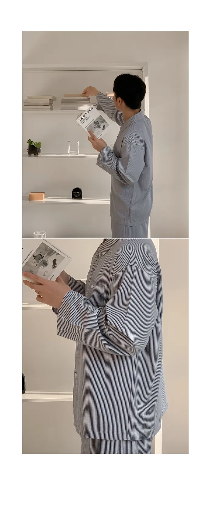 J'eu 슬로어 스트라이프 파자마세트 3color, 2size 상세 이미지 20