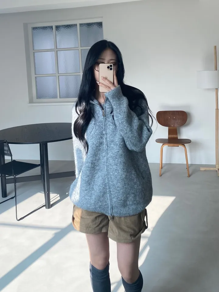 긴팔 티셔츠 모델 착용 이미지-S1L47