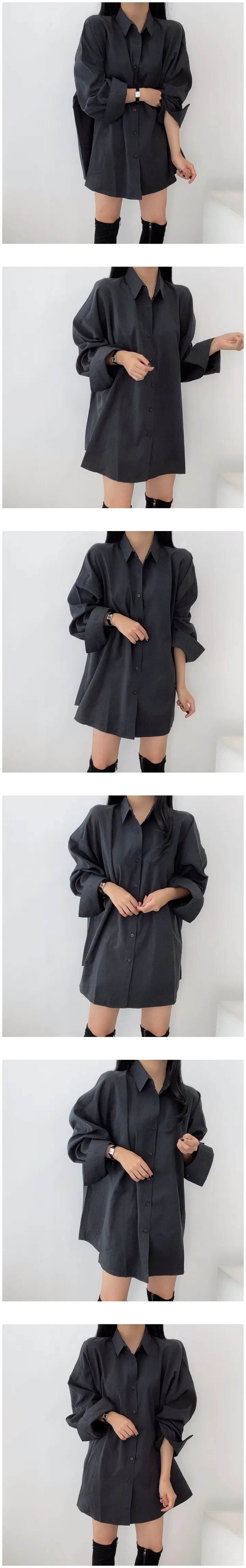 [가성비갑/강추] 베이직 루즈 박시 셔츠 (3 color) 상세 이미지 2