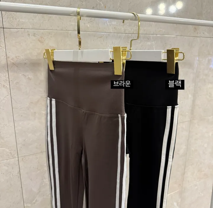 *빠른출고 *동일상품최저가 [개말라핏/핏지림🥵] 리프팅핏, 삼선 레깅스 스판 밴딩 부츠컷 트레이닝 팬츠 -2color 상세 이미지 7