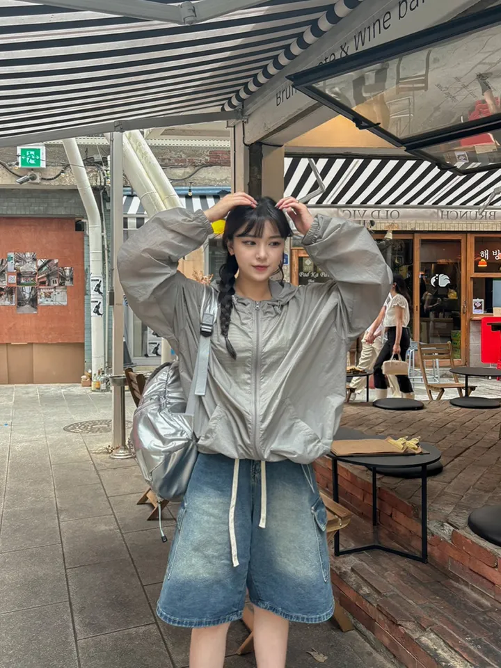 [버뮤다입문👖S~XL] *허리조절* 빈티지 워싱 카고 데님 버뮤다 반바지 5부 숏 팬츠 봄 간절기 청바지 썸머 하프 바지 스트랩 y2k 하이웨스트 하체커버4type 상세 이미지 28