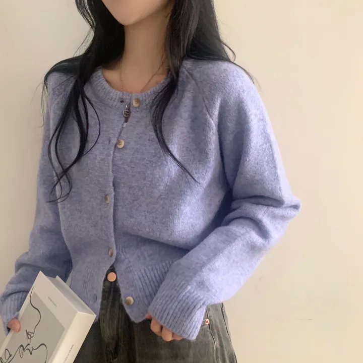 [폭닥폭닥/색감맛집!] 네이 캐시미어울 알파카 라운드 니트가디건 - 6color 상세 이미지 12
