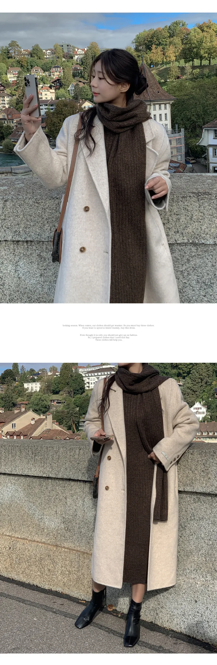 [자체제작/1만장돌파!/S-L] 브랜던 프리미엄 더블 울 핸드메이드 롱 코트 상세 이미지 133