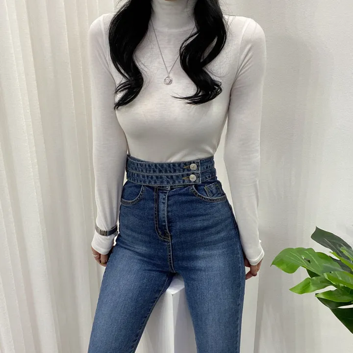 🚀당일발송🚀[6천장돌파/기모선택/묶음할인] 봄 가을 겨울 메이 부들 여리 폴라 티셔츠 이너티 상세 이미지 52
