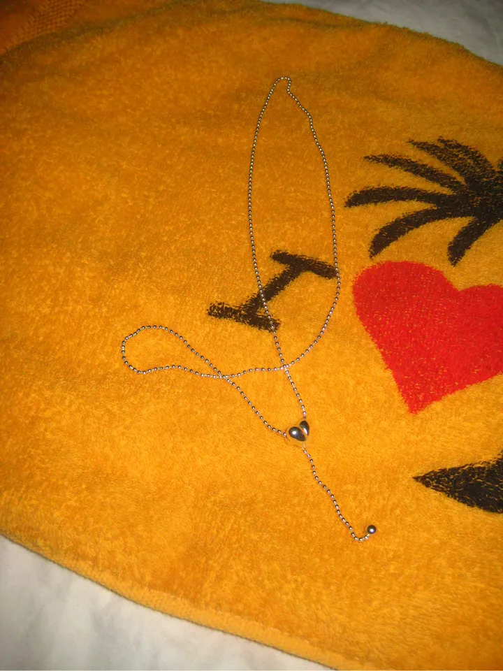 heart long necklace 상세 이미지 3