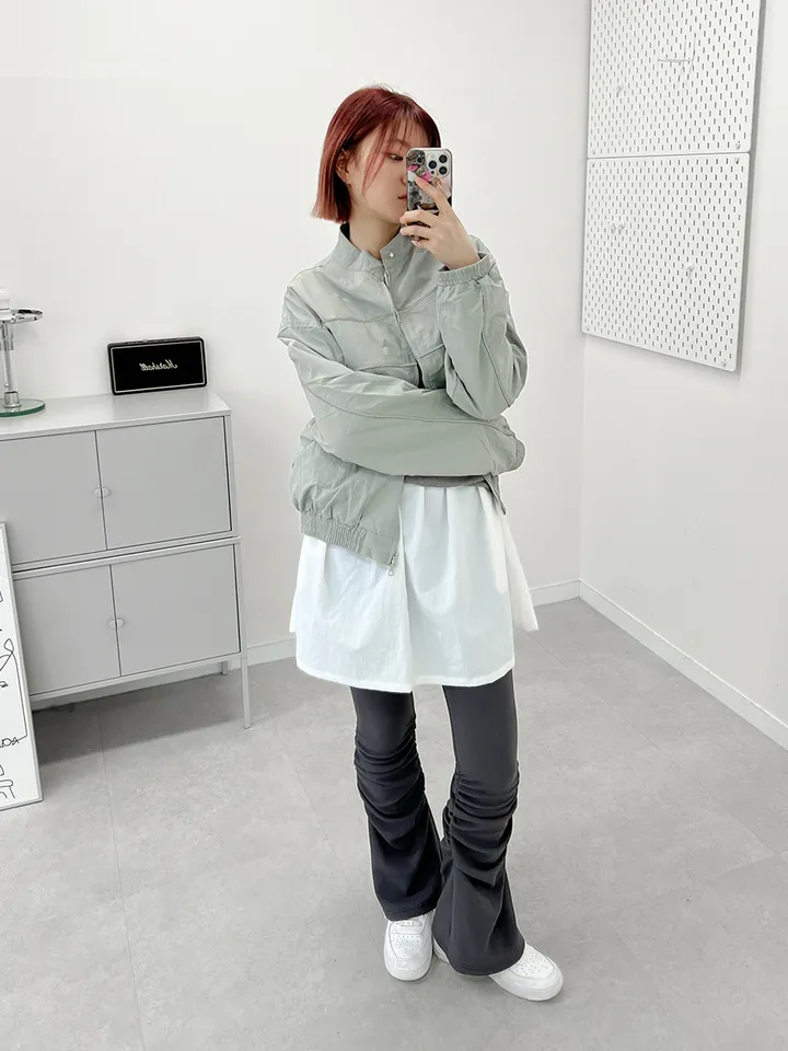 셔링 부츠컷 스판 밴딩 치마바지 랩스커트 팬츠(2color) 상세 이미지 27