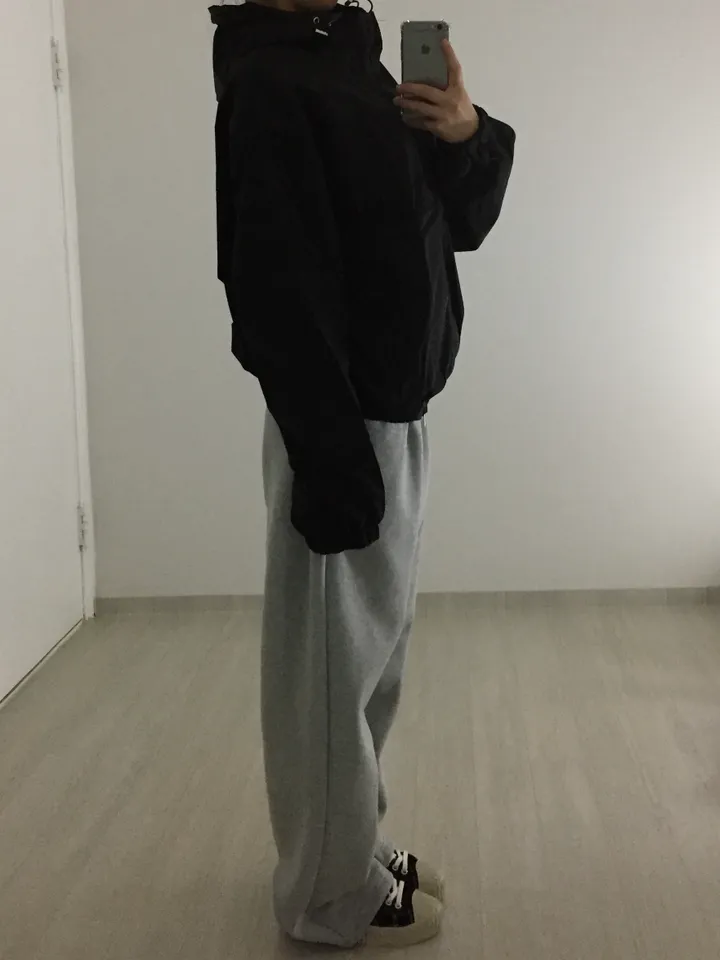 [고퀄/오버핏/안감] 후드하이넥점퍼 바람막이 상세 이미지 9