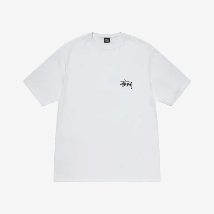 【HUGYOURSKIN】Glitter Melted Tee (White) 25️⃣🎉스투시 멜티드 티셔츠 화이트 Stussy Melted T-Shirt