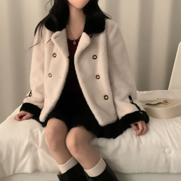 [따뜻해요/분위기갑🖤] 체코 밍크 퍼 루즈핏 카라자켓 - 2color 상세 이미지 22