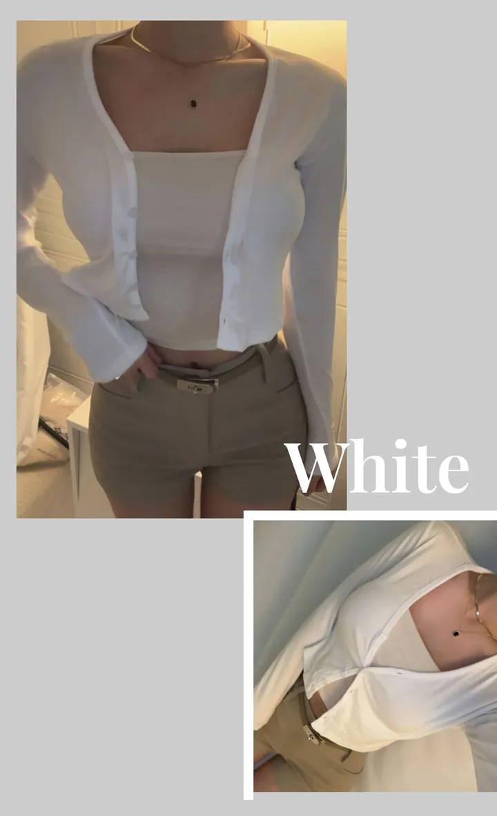 💕💕여리핏 슬림 브이넥 청순 부들 찰랑 데이지 단추가디건(봄/여름 신상)데이지 여친룩 가디건 (5컬러ㅣ봄,여름,가을 가디건 상세 이미지 6