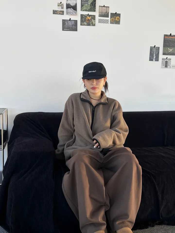- 남녀공용 빈티지 크랙덤블 오버핏 후리스 - 상세 이미지 22