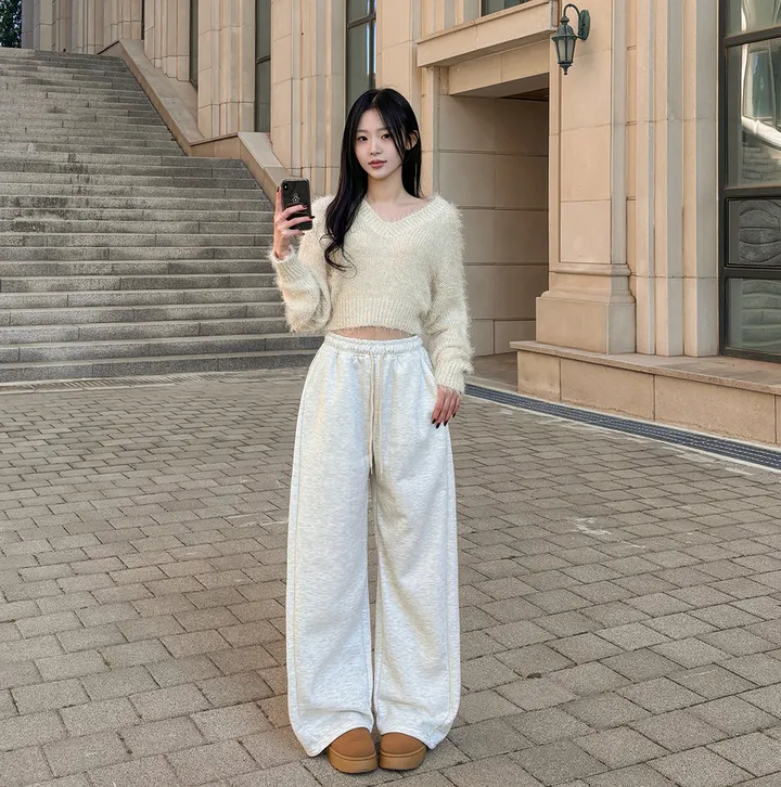 [반바지버전출시!/기장선택] 카르디 와이드핏 사이드 핀턱 절개 트레이닝 롱 팬츠 5colors 상세 이미지 11