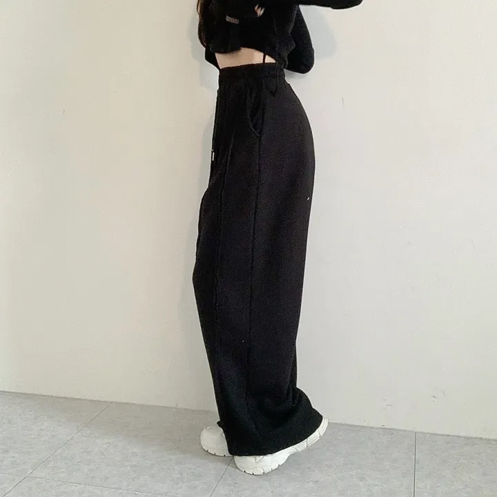 [꾸안꾸필수/넉넉핏] 타르트 데끼 두줄 통 와이드 팬츠 상세 이미지 41