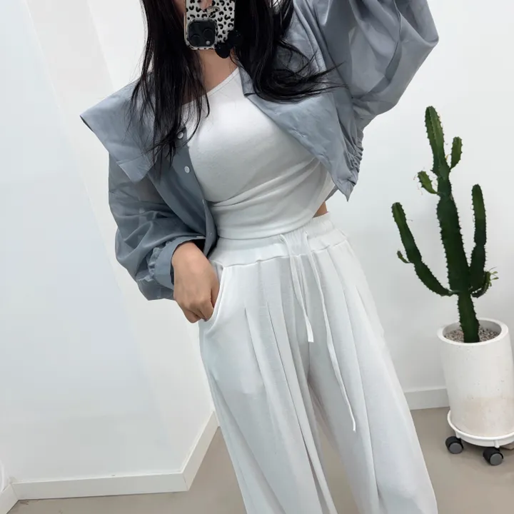로저 원오프 핀턱 팬츠 세트 상세 이미지 22