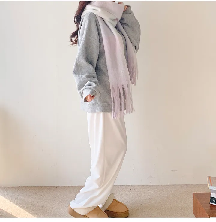 [뽀용폭닥💕] 파스텔체크 커플 롱 오버사이즈 머플러 목도리 여자목도리 남자목도리 겨울 겨울목도리 체크목도리 상세 이미지 22