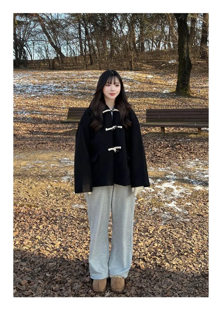 [최저가/숏&롱] 떡볶이 후드 겨울 가을 코트 고퀄리티 남녀공용 아우터 자켓 오버핏 빅사이즈 커플룩 시밀러룩 상세 이미지 28