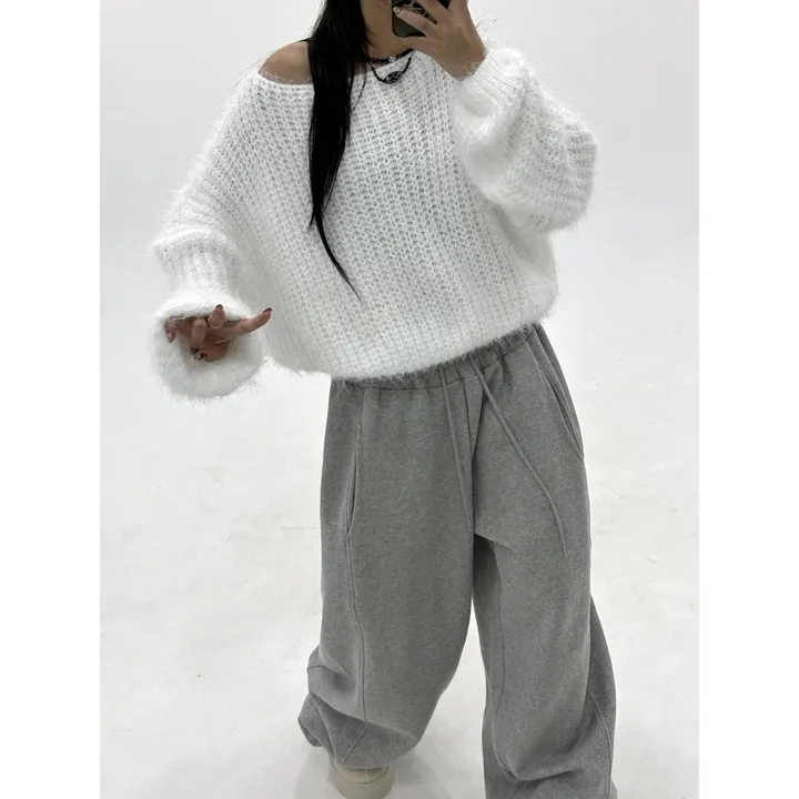 ❤️‍🔥누적판매8,000 돌파 기념❤️‍🔥[UNISEX/기모 ver.🤧/소장추천!]럽 올 컬러 와이드 스트링 트레이닝 팬츠(5color) 상세 이미지 78